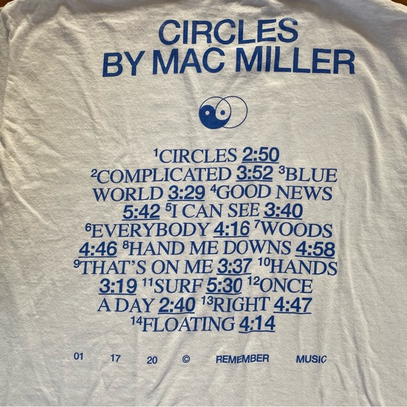 Mac Miller “Circles” Album T-Shirt - Picture 4 of 6